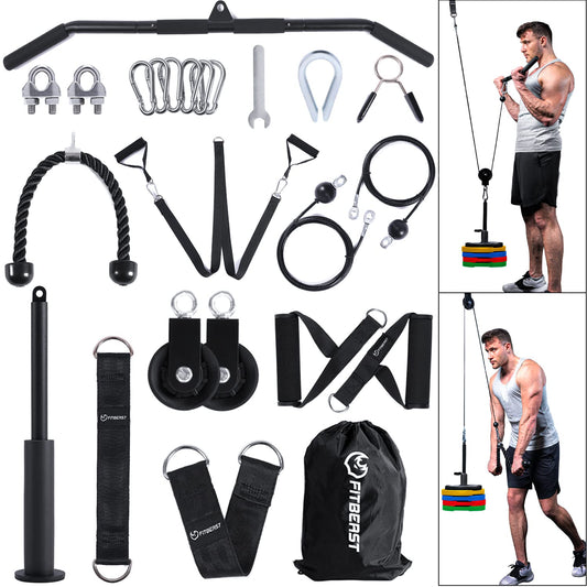 "Poleas para Bíceps, Espalda y Hombros en Casa | Sistema FitBeast Mydra Gym"